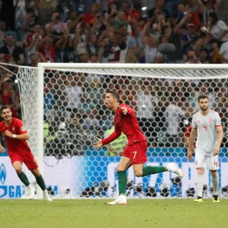 Espectacular empate entre Portugal y España