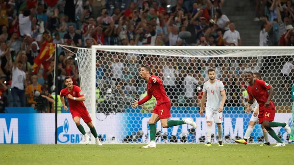 Espectacular empate entre Portugal y España
