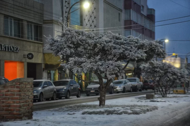 Tiempo en Río Gallegos: Madrugada con 12 grados bajo cero y mañana con niebla helada