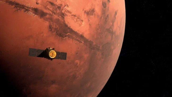 La sonda espacial de Emiratos Árabes envió su primera imagen de Marte