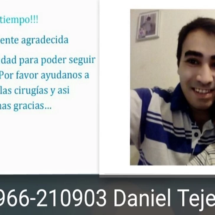 Daniel tiene rinosinusitis y necesita urgente reunir fondos para cubrir sus dos operaciones