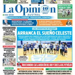 Diario La Opinión Austral tapa edición impresa del jueves 7 de septiembre de 2023, Río Gallegos, Santa Cruz, Argentina