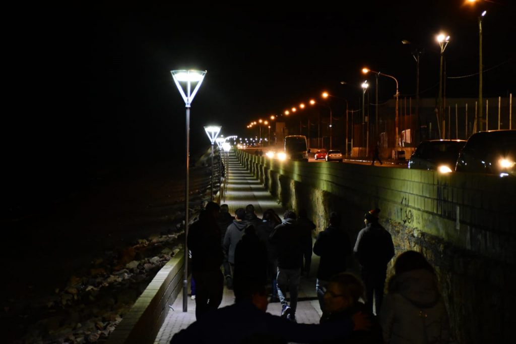 Prades inauguró el primer tramo de la luminaria led en la costanera Prades inauguró el primer tramo de la luminaria led en la costanera