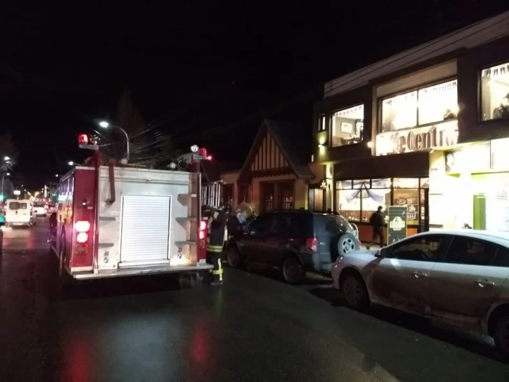 Principio de incendio en un comercio