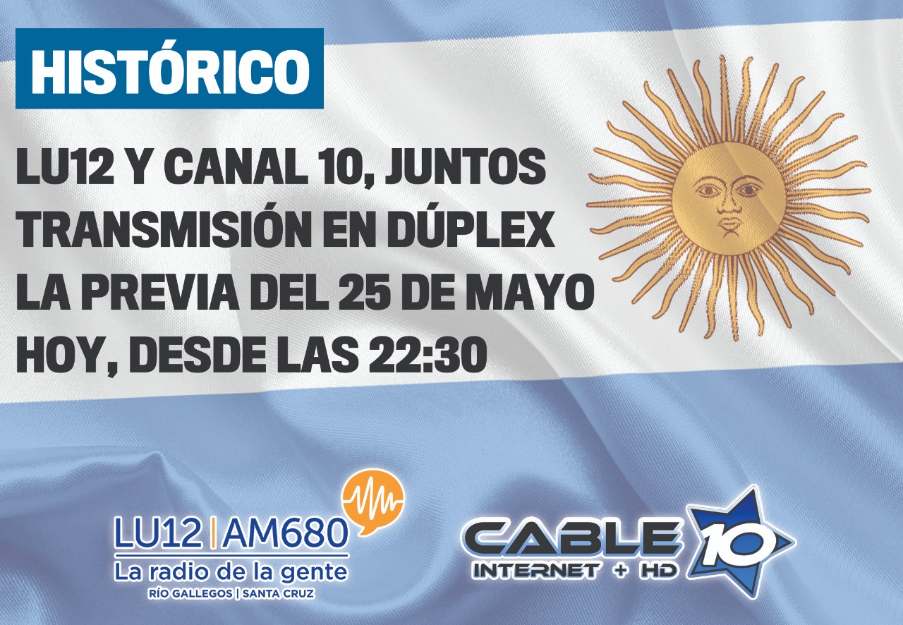 Histórico: LU12 y Canal 10, juntos en la vigilia del 25 de mayo