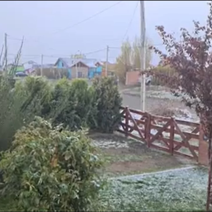 Video. Nevó en El Calafate