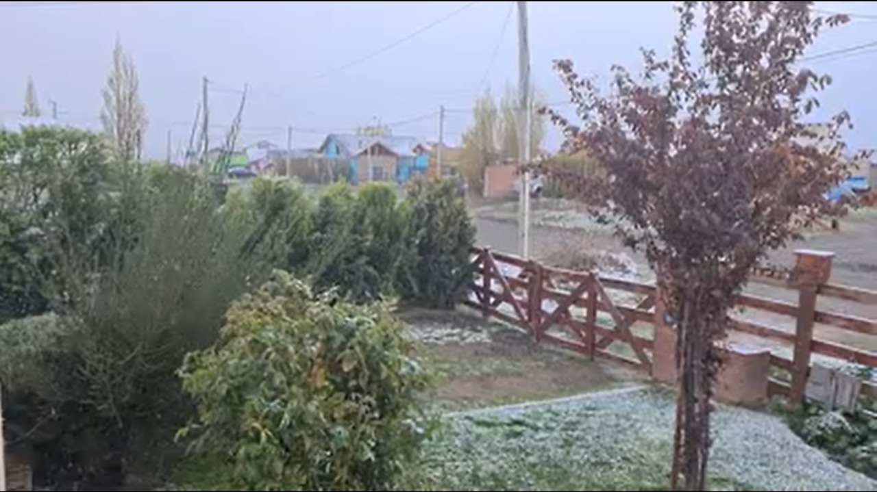 Video. Nevó en El Calafate