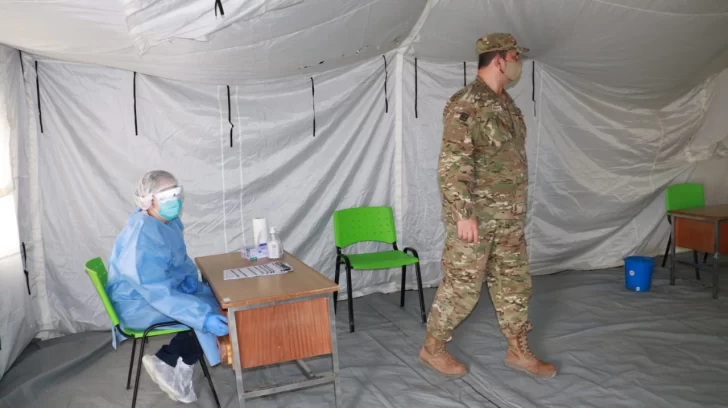 Ya funciona el Centro de Hisopado de COVID-19 del Hospital Militar en Río Gallegos
