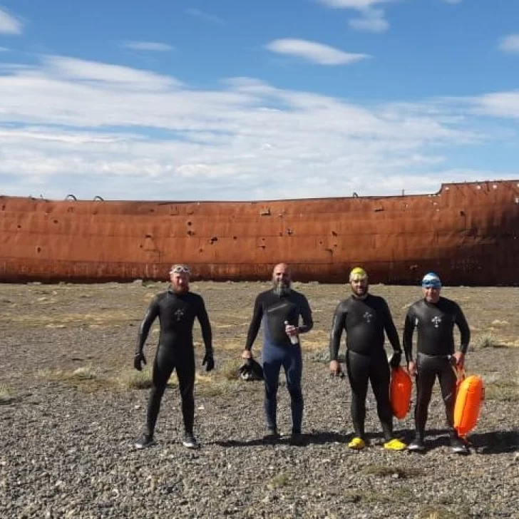 Conocé quienes serán los cuatro riogalleguenses que nadarán los 400 kilómetros del Río Santa Cruz