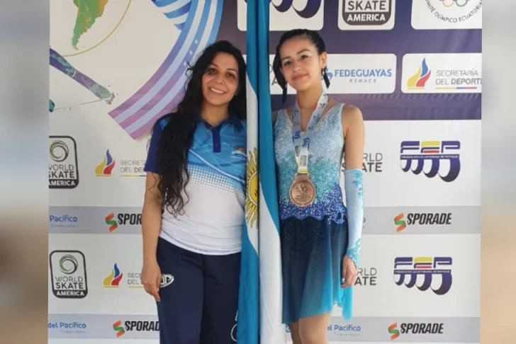 Patín artístico: Abril Ortega consiguió el bronce en el Panamericano Junior