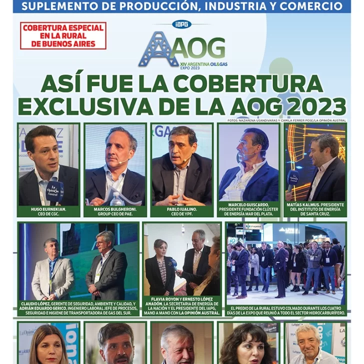 Tapa Especial de La Opinión Austral: así fue la cobertura exclusiva de la AOG 2023