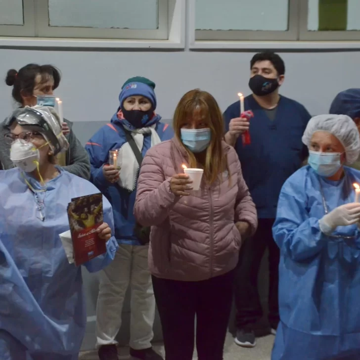 Video: Homenaje a los trabajadores del Hospital de Río Gallegos que luchan contra el coronavirus