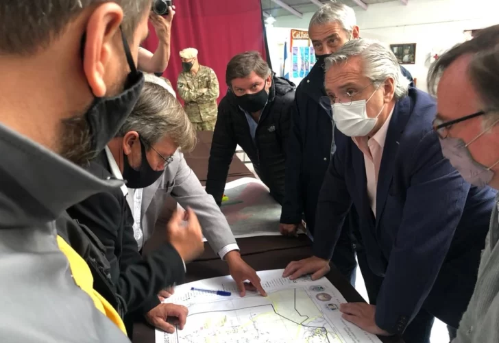 Incendios en Chubut: Alberto Fernández trabaja junto a los intendentes de la comarca andina