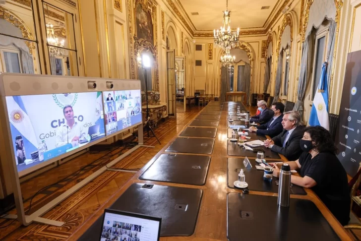 Alberto Fernández mantiene videoconferencia con 12 gobernadores para analizar la situación epidemiológica