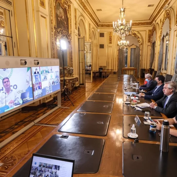 Alberto Fernández mantiene videoconferencia con 12 gobernadores para analizar la situación epidemiológica