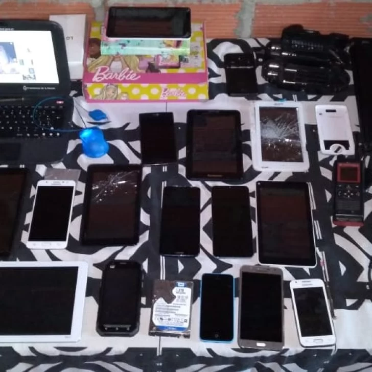 Las Heras: secuestraron celulares, notebooks y televisores que habían sido robados en Neuquén