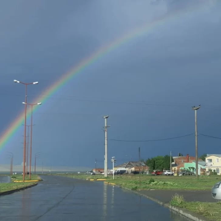Después de la lluvia, el arcoíris: ¡mirá las fotos!