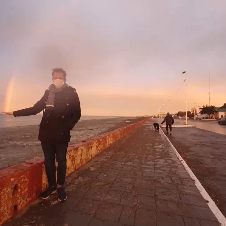 El arcoiris pintó el cielo de Río Gallegos: mirá las fotos que enviaron lectores de La Opinión Austral