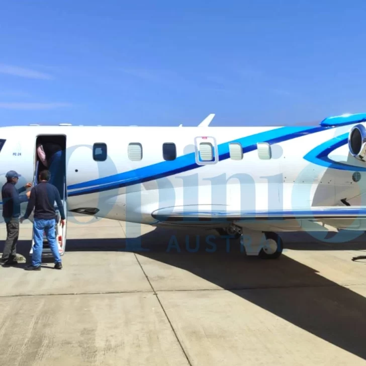 Exclusivo: este es el nuevo avión sanitario que llega hoy a Río Gallegos