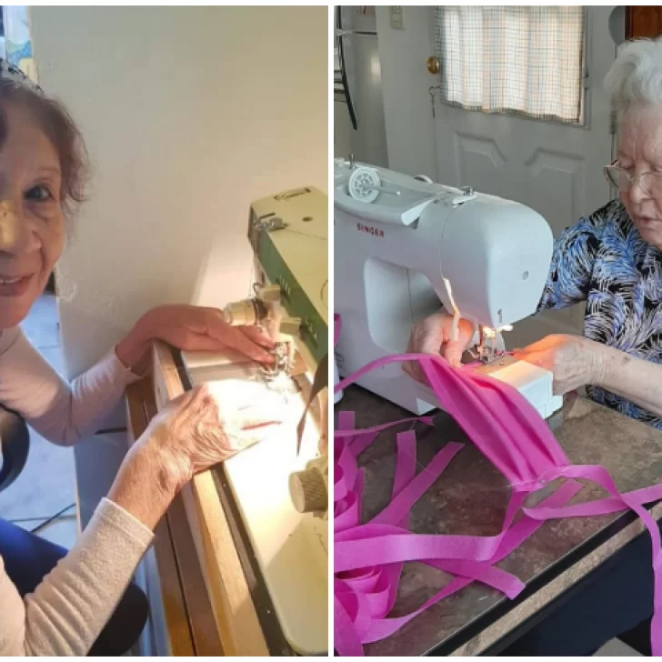 Dos “Marías” que se dedican a coser barbijos para quienes nos cuidan