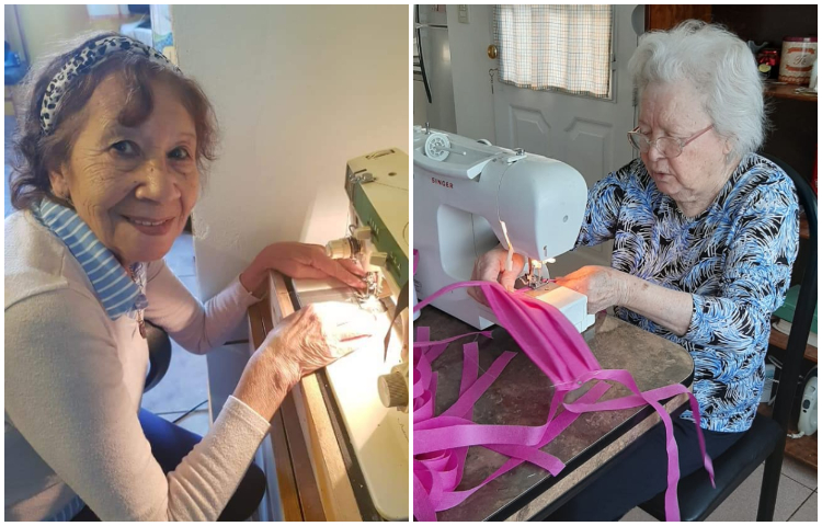 Dos “Marías” que se dedican a coser barbijos para quienes nos cuidan