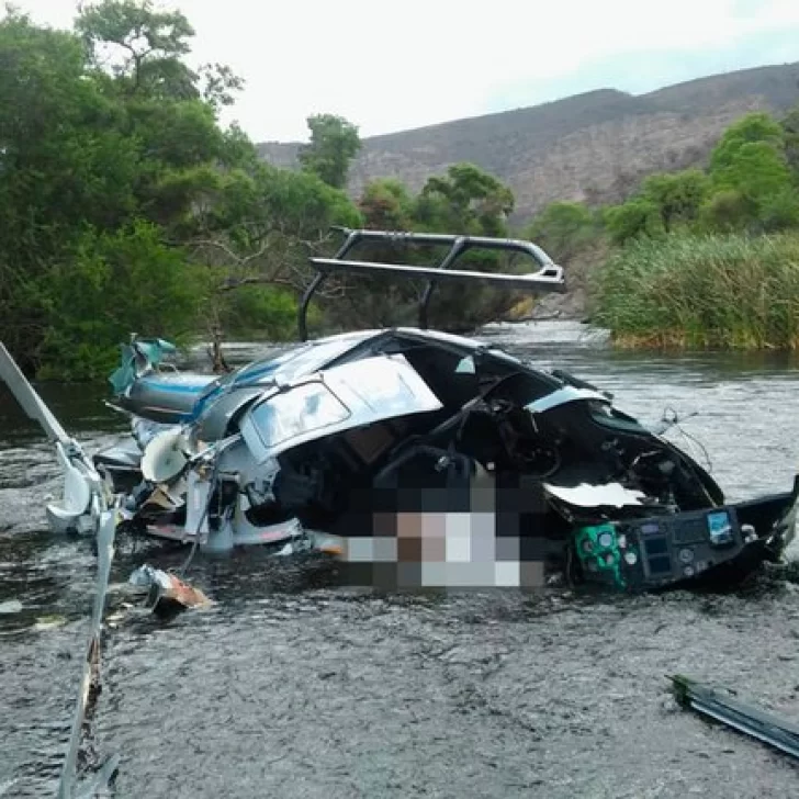Confirmaron trágico final: el helicóptero de Jorge Brito se enredó con una tirolesa antes de estrellarse
