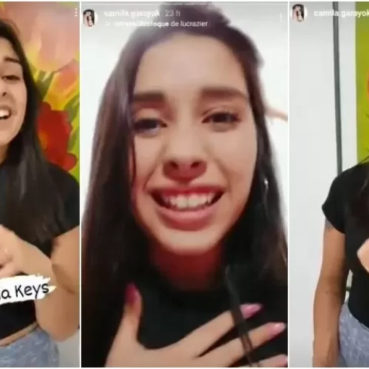 Video. Camila Garay mostró un mix de canciones en la previa a su aparición en La Voz Argentina
