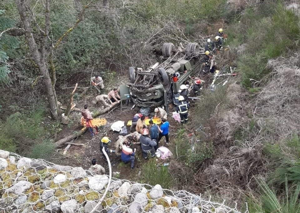 Volcó un camión del Ejército en Neuquén: hay al menos cuatro muertos y decenas de soldados heridos