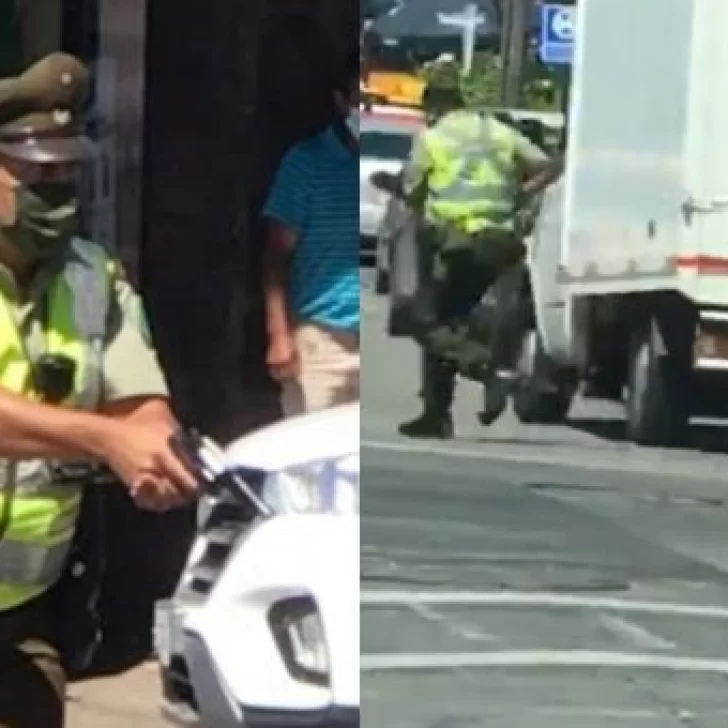 Video. Un carabinero de Chile acribilló a un malabarista en pleno centro de la ciudad de Panguipulli