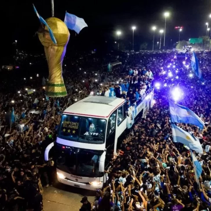 Así será el recorrido de la Selección Argentina desde Ezeiza hasta el Obelisco