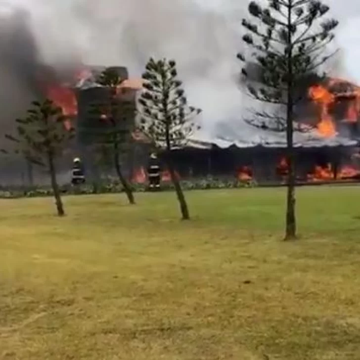 Video. Un incendio consumió por completo la casa de Alan Faena en Punta del Este