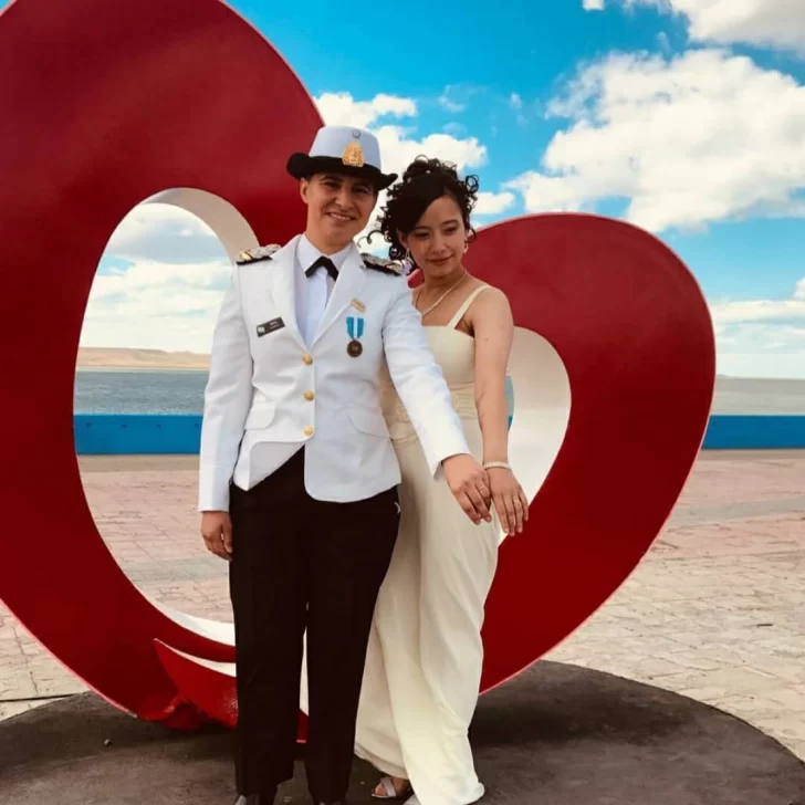 Casamiento: Simone y Karen inauguraron el Monumento al Amor