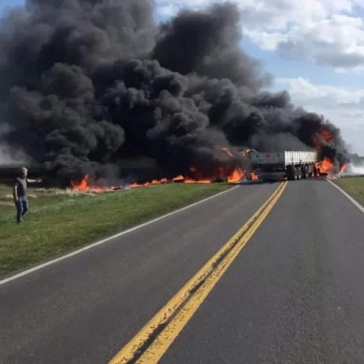 Accidente en la Ruta Nacional 205: por qué explotó el camión en el que murió un conductor de Puerto Deseado