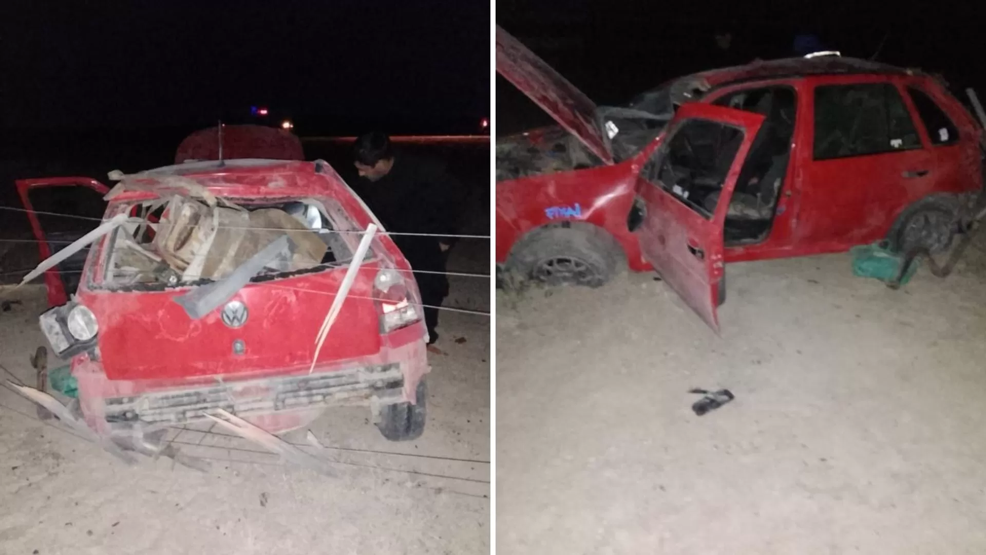 Feroz vuelco cerca de Gobernador Gregores: dos hombres fueron hospitalizados Feroz vuelco cerca de Gobernador Gregores: dos hombres fueron hospitalizados