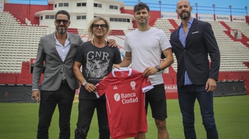 Claudio Caniggia, la sorpresa en la presentación de Claudio Yacob en Huracán