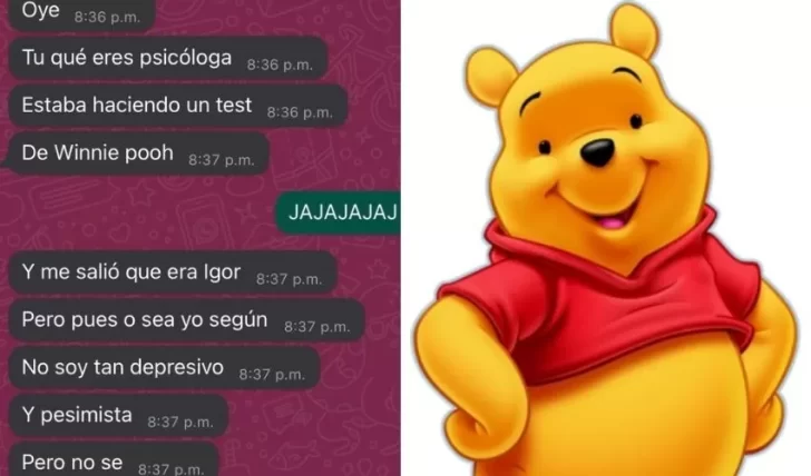 La respuesta de una estudiante de psicología sobre el test de Winnie Pooh que se hizo viral
