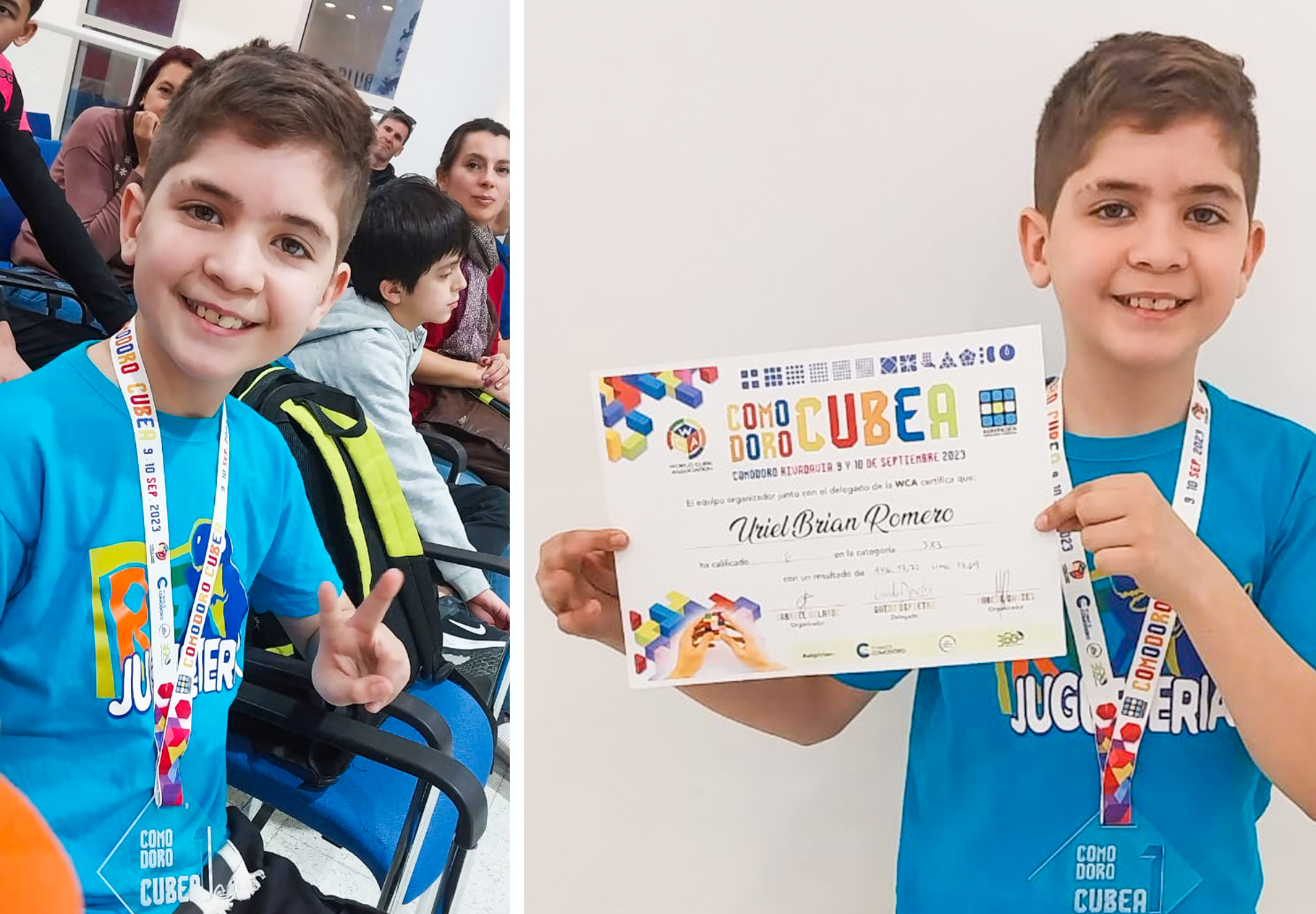 Uriel, el “niño genio” del cubo Rubik gana terreno en competencias