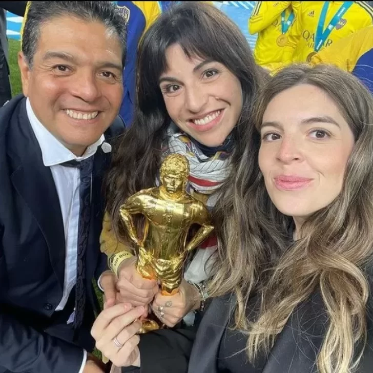 Dalma y Gianinna participaron del homenaje a Diego Maradona en Dubai