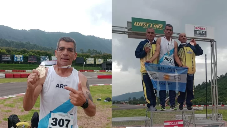 El santacruceño Juan Daniel Bórquez se consagró campeón sudamericano máster de atletismo