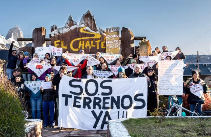 Hubo manifestaciones en El Chaltén para reclamar terrenos