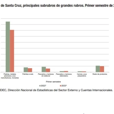 Santa Cruz: caída de exportaciones en el primer semestre del año
