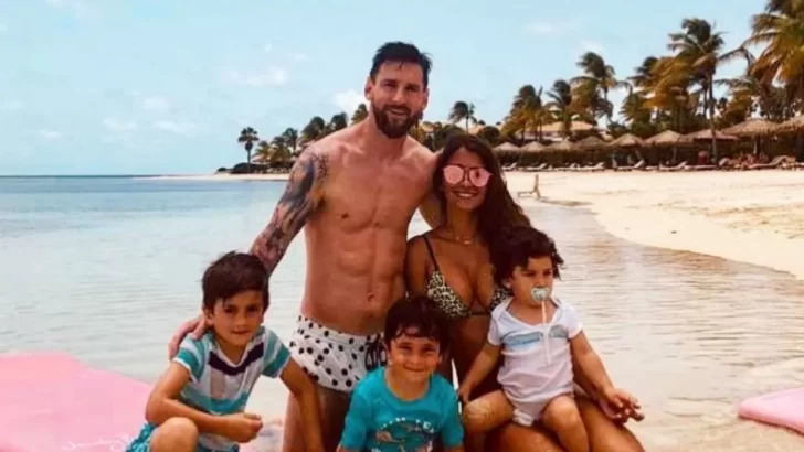 Video. La patada de Mateo Messi a Ciro y la reacción de Antonela
