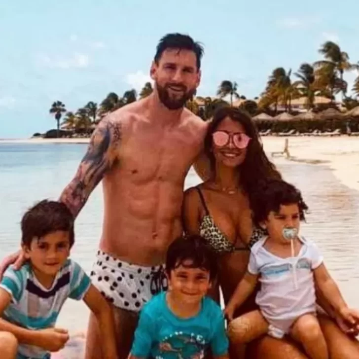 Video. La patada de Mateo Messi a Ciro y la reacción de Antonela