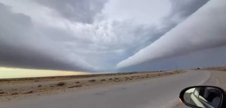 Videos: Fenómeno climático en la zona de Pico Truncado