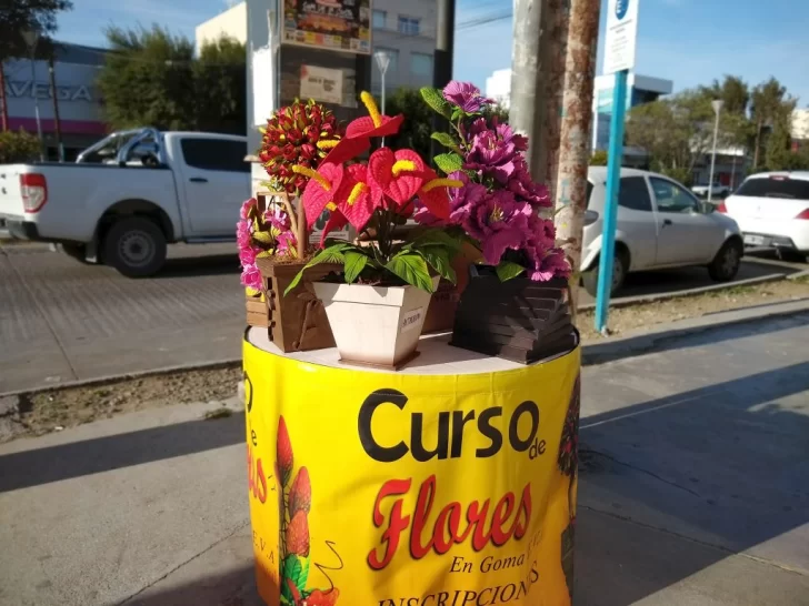 Desde Brasil: Curso de flores realizadas con goma eva