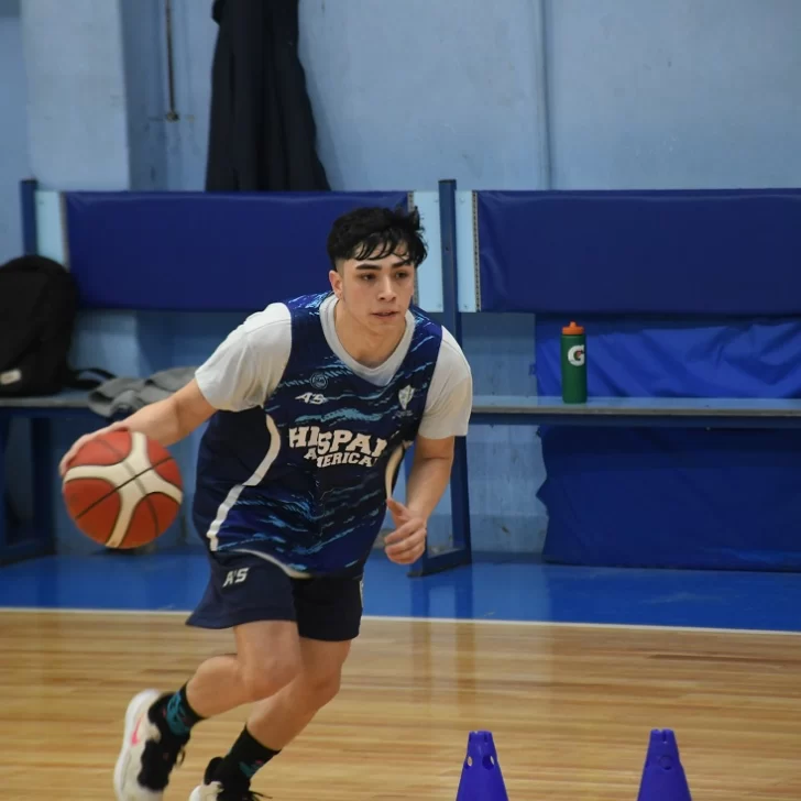 Franco Gauna y su alegría por jugar la Liga Argentina de Básquet para Hispano Americano