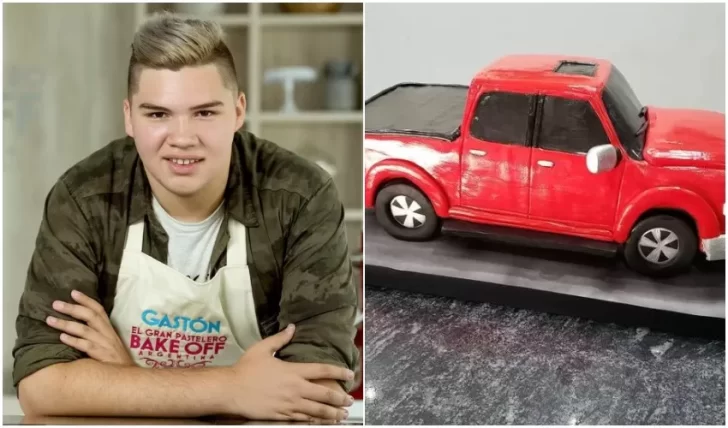 El primer ganador de Bake Off Argentina sorprendió con una increíble torta con forma de camioneta