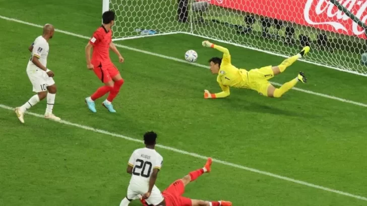 Ghana venció 3 a 2 a Corea del Sur, que quedó con pocas chances pasar a octavos de final del Mundial de Qatar