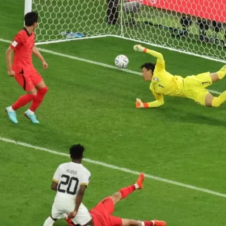 Ghana venció 3 a 2 a Corea del Sur, que quedó con pocas chances pasar a octavos de final del Mundial de Qatar