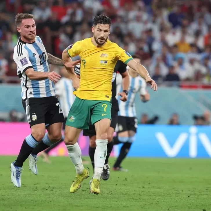 Con un gol de Craig Goodwin, Australia achica la diferencia con Argentina en el Mundial de Qatar 2022
